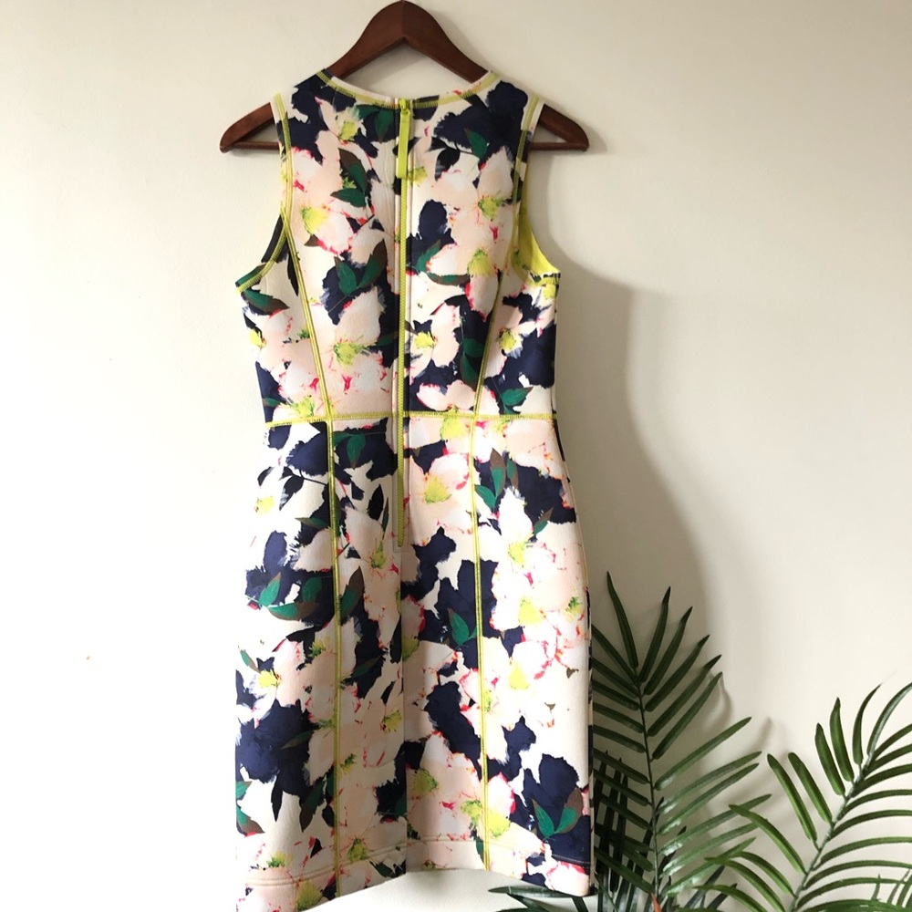 J CREW Cove Floral Scuba Midi Dress Size 4 - Picture 5 of 6